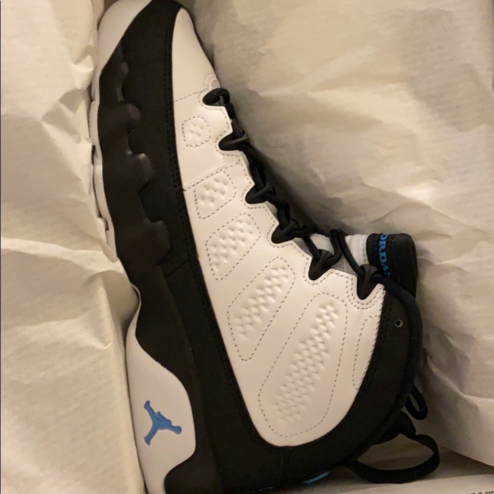 University Blue 9’s Jordans